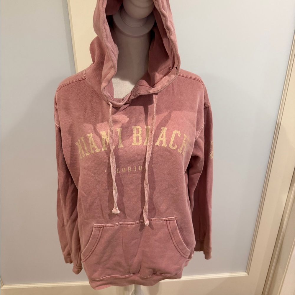 Pink Miami Beach Hoodie